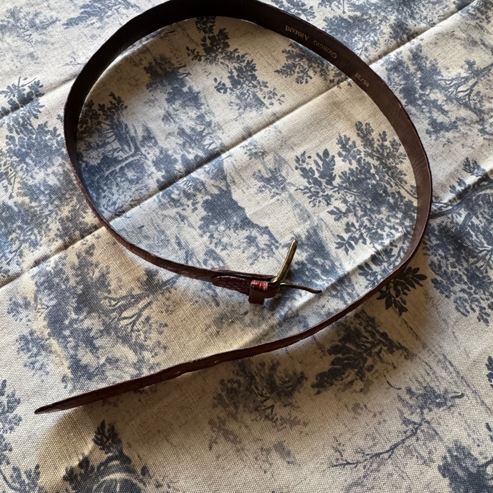 Giorgio Armani alligator Leather Belt vintage